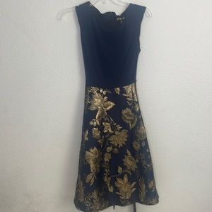 Navy and gold prom, homecoming, birthday dress